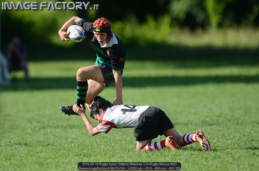 2015-05-16 Rugby Lyons Settimo Milanese U14-Rugby Monza 0502